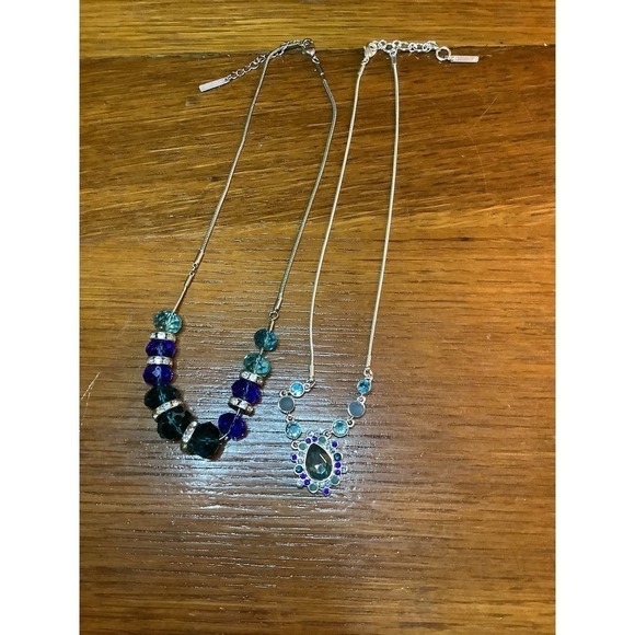 Nine West Jewelry - Nine Wesy SilverTone Rhinstone Necklace Bundle